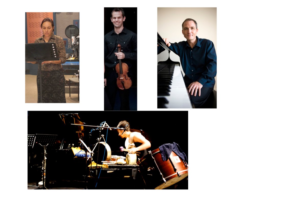 Lotte Latukefu (mezzo-soprano), James Cuddeford (violin), Michael Kieran Harvey (piano) & Claire Edwardes (percussion)