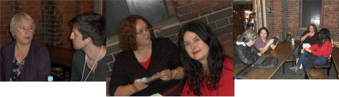 Relaxing in Yokohama: Adel (NZ) and Daniel (AUS); Colleen and Katia; Ermit, Andrián, Colleen and Katia 