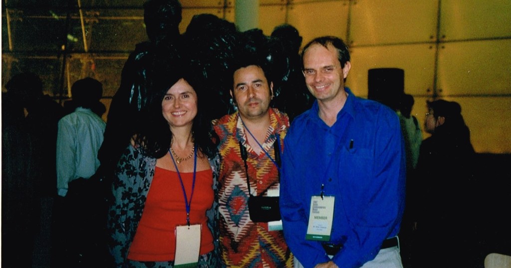 Firm friends: Katia & Andrian Pertout, Bruce Crossman